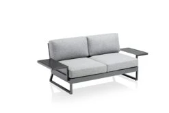 Kettler Ocean Skid Platform 2 Zits Element -Tuinmeubelen & Barbecue Winkel 0105940 7900 OCEAN SKID PLATFORM 2 zitsbank antraciet lichtgrijs gemC3AAleerd 2 dienbladen