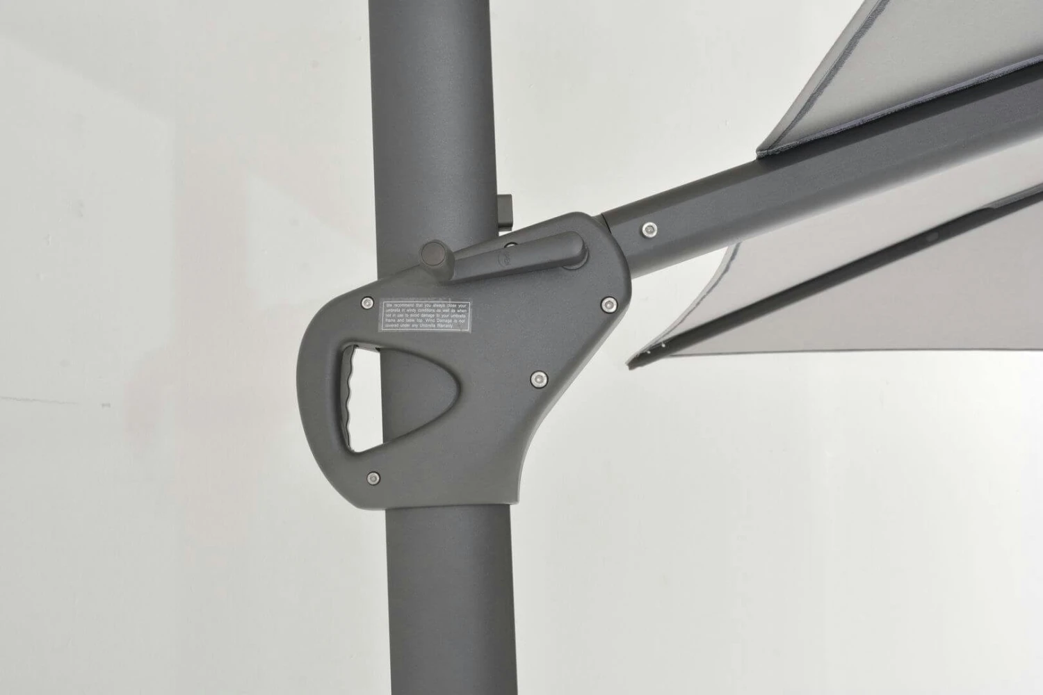 4SO Haciënda 300 X 400 Cm Parasol Mid Grey 5 4SO Haciënda 300 X 400 Cm Parasol Mid Grey - Afbeelding 5