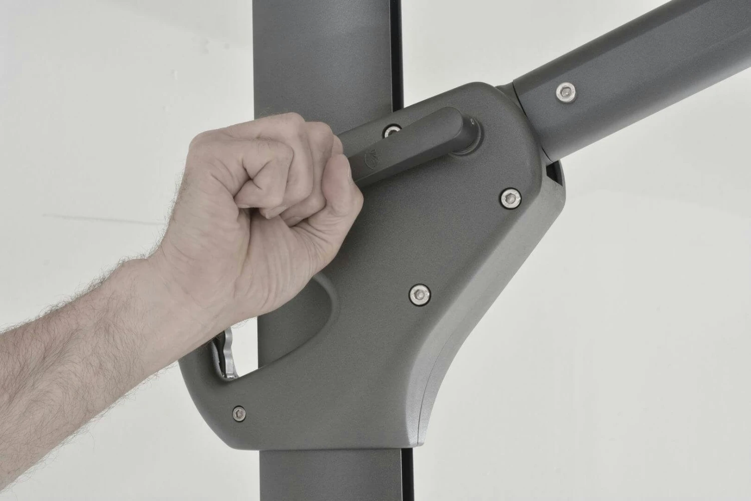 4SO Haciënda 300 X 400 Cm Parasol Mid Grey 3 4SO Haciënda 300 X 400 Cm Parasol Mid Grey - Afbeelding 3