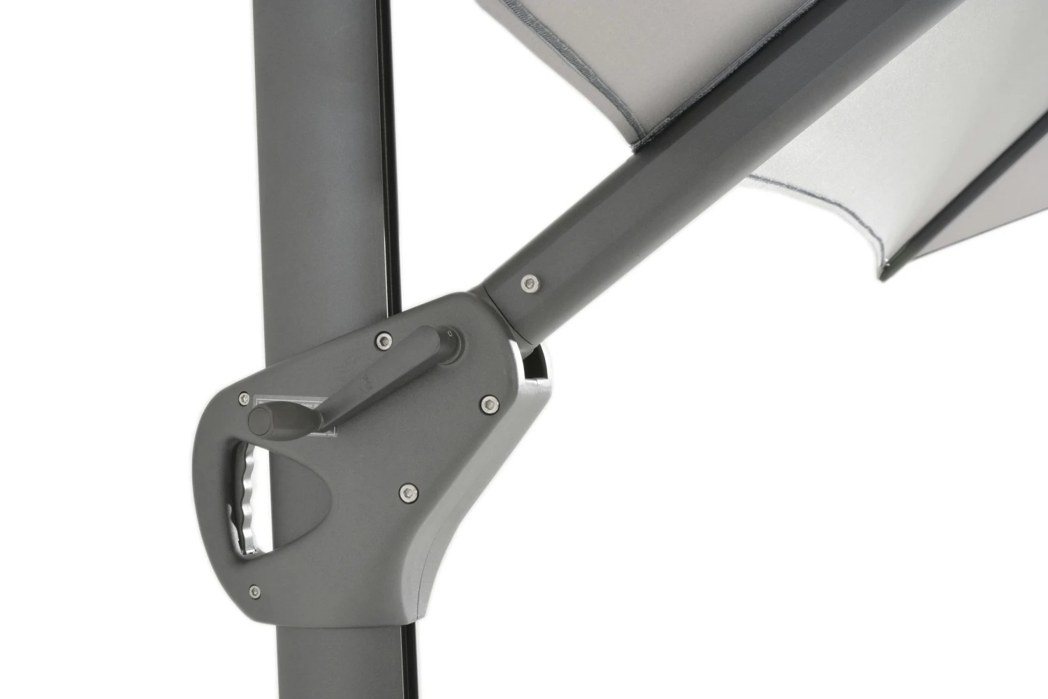 4SO Haciënda 400 X 300 Cm Woodlook Zweef Parasol Charcoal 2 4SO Haciënda 400 X 300 Cm Woodlook Zweef Parasol Charcoal - Afbeelding 2