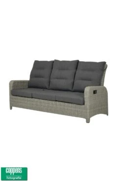 Qopps Hollywood Loungbank Tuin 3 Zits Verstelbaar Vlechtwerk Luxe