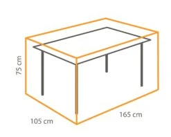 Tuintafel Beschermhoes 165 X 105 X 75 Cm