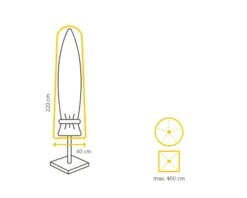 Stok Parasol Parasolhoes Max 400 Cm