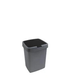 Sunware Delta Afvalbak 10 Liter Metaal Zwart