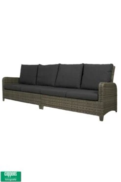 Qopps Aruba Bank 4-zits Licht Grijs