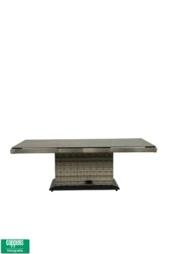 Qopps Sandigo / Aruba In Hoogte Verstelbare Tuintafel 140 X 85 Licht Grijs -Tuinmeubelen & Barbecue Winkel 1520 TT 145 sandigo vario tafel licht grijs 1