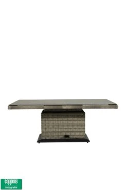 Qopps Sandigo / Aruba In Hoogte Verstelbare Tuintafel 140 X 85 Licht Grijs -Tuinmeubelen & Barbecue Winkel 1520 TT 145 sandigo vario tafel licht grijs 2