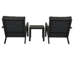 Qopps 2 Atlanta Lounge Tuinstoel Met Bijzettafel Antraciet -Tuinmeubelen & Barbecue Winkel 1660 1S RG 1660 ET RG set van 2 atlanta stoelen met bijzettafel atlanta 1