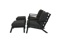 Qopps 2 Lounge Tuinstoel Atlanta Met Bijzettafel En 2 Voetenbanken Antraciet -Tuinmeubelen & Barbecue Winkel 1660 1S RG 1660 OT RG 1660 ET set van atlanta stoelen en voetenbank en bijzettafel 3