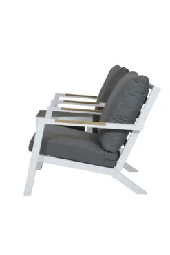 Qopps Ascon Set 2 Lounge Stoelen Met Bijzettafel -Tuinmeubelen & Barbecue Winkel 1660 1S TA W 1660 ET W set van 2 ascon stoelen met bijzettafel wit 4