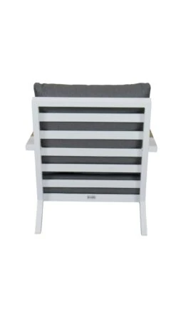 Qopps Ascon Lounge Tuinstoel -Tuinmeubelen & Barbecue Winkel 1660 1S TA W ancon lounge stoel wit 1 1
