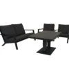 Qopps Loungeset Atlanta 2 Zitsbank Met 2 Loungestoelen En Tuintafel Rubli