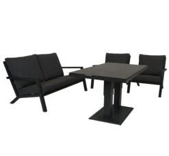 Qopps Loungeset Atlanta 2 Zitsbank Met 2 Loungestoelen En Tuintafel Rubli -Tuinmeubelen & Barbecue Winkel 1660 2S RG 1660 1S RG 1758 TT RG atlanta 2 zits bank en 2 lounge stoelen met tafel up down 4