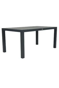 Levas Tuintafel 160 X 90 Mat RoyalGrey Met Tuinstoel Lester -Tuinmeubelen & Barbecue Winkel 1672 tt160 rg levas tafel 160 1