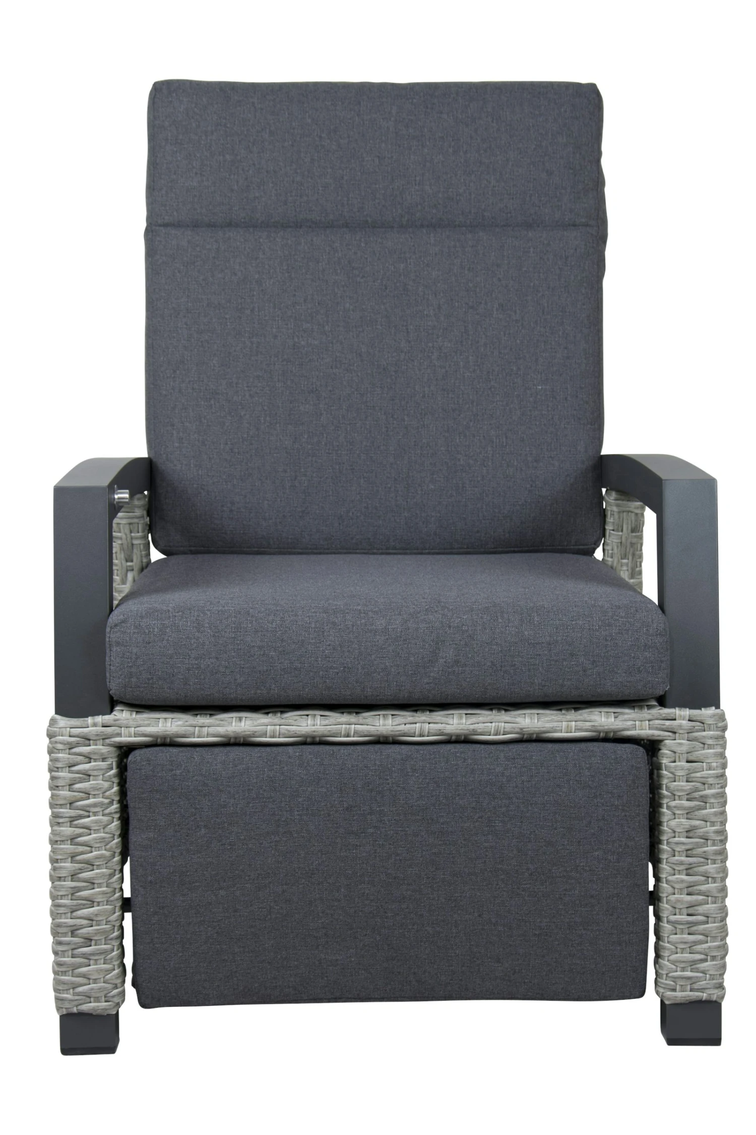 Qopps Orlon Lounge Tuinstoel, Gasveer Verstelbaar Met Voetstuk Cloudy Grey 4 Qopps Orlon Lounge Tuinstoel, Gasveer Verstelbaar Met Voetstuk Cloudy Grey - Afbeelding 4