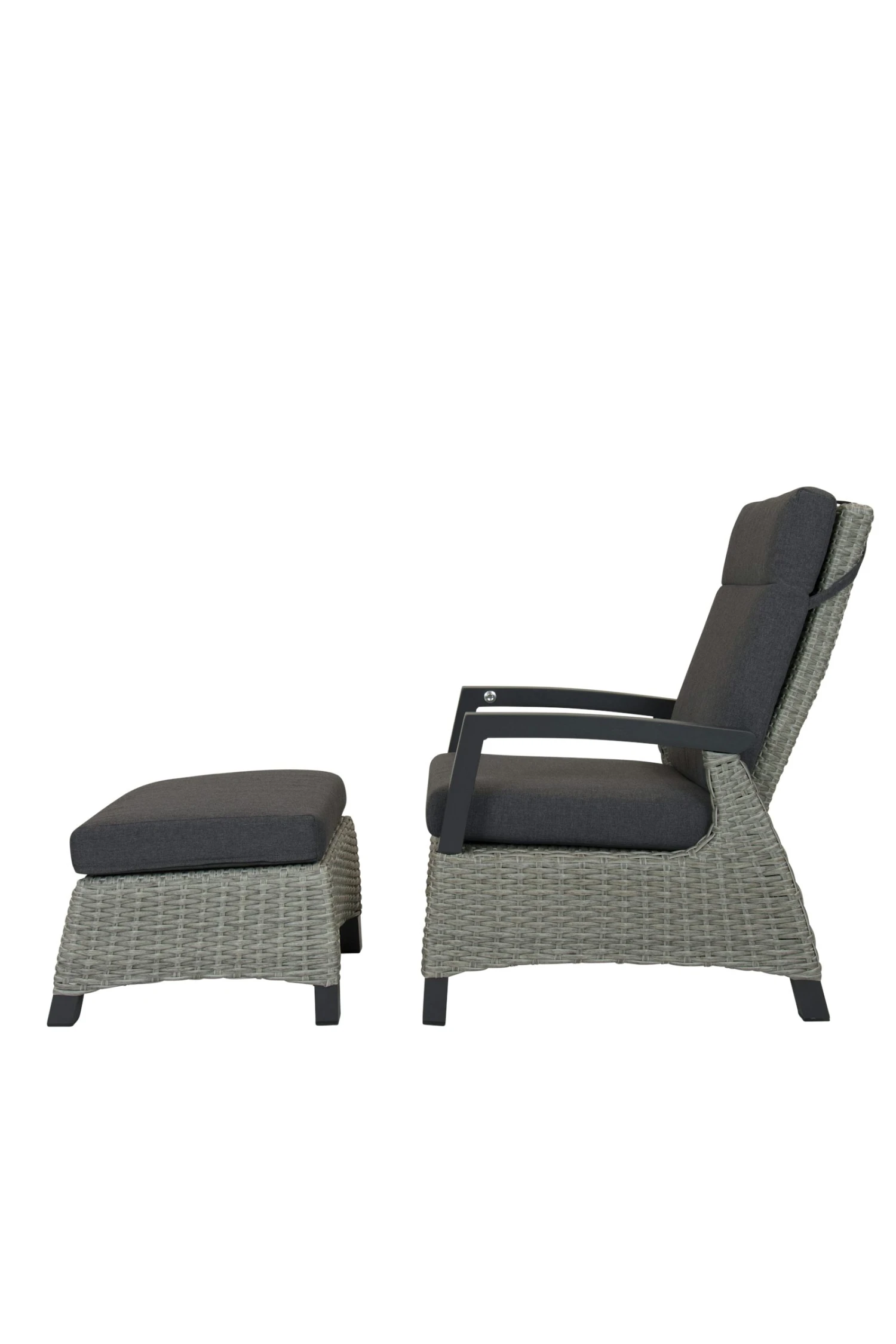 Qopps Orlon Lounge Tuinstoel Met Voetenbank Orlon 2 Qopps Orlon Lounge Tuinstoel Met Voetenbank Orlon - Afbeelding 2