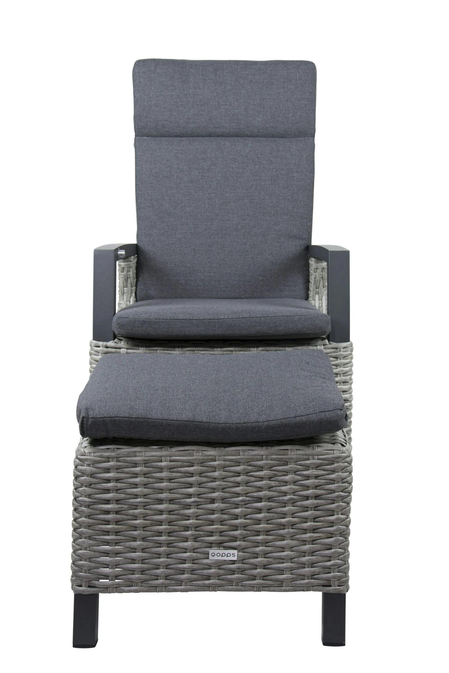 Qopps Orlon Gasveer Verstelbare Tuinstoel Met Voetenbank Orlon 2 Qopps Orlon Gasveer Verstelbare Tuinstoel Met Voetenbank Orlon - Afbeelding 2