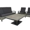 Qopps Loungeset 3-zits Bank Met 2 Stoelen Orlon Tafel Camos