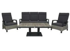 Qopps Loungeset 3-zits Bank Met 2 Stoelen Orlon Tafel Camos -Tuinmeubelen & Barbecue Winkel 1769 3S B RG 127 1769 1S B RG 127 1901 TT RG Orlon 3 zits bank met 2 stoelen en tafel up down tafel ceramisch 3