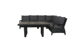 Qopps Lounge Hoekbank Darwin Met Tuintafel Darwin -Tuinmeubelen & Barbecue Winkel 1769 SH RG 123 1769 1S RG 123 1901 TT RG Darwin hoekset met lounge stoel met tafel darwin