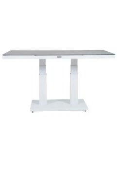 Qopps Rubli Tuintafel, In Hoogte Verstelbaar 130 X 75 Mat Wit -Tuinmeubelen & Barbecue Winkel 1901 tt130 w p rubli wit verstelbare tafel tafel 5