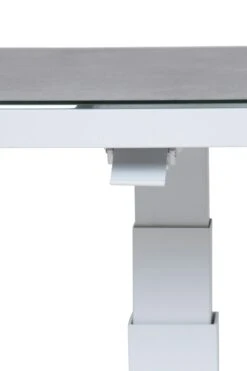 Qopps Rubli Tuintafel, In Hoogte Verstelbaar 130 X 75 Mat Wit -Tuinmeubelen & Barbecue Winkel 1901 tt130 w p rubli wit verstelbare tafel tafel 6