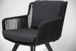Flores Dining Tuinstoel Antraciet Aluminium -Tuinmeubelen & Barbecue Winkel 213730 09
