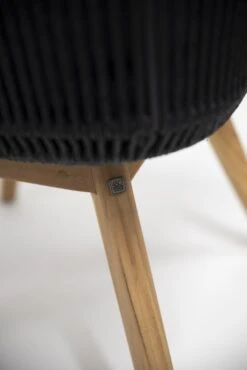 4SO Flores Dining Tuinstoel Antraciet Rope Teak -Tuinmeubelen & Barbecue Winkel 213731 02