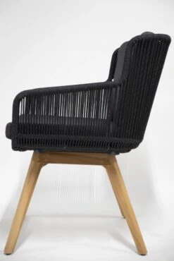 4SO Flores Dining Tuinstoel Antraciet Rope Teak -Tuinmeubelen & Barbecue Winkel 213731 07