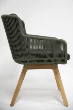 4SO Flores Dining Tuinstoel Green Rope Teak 8 4SO Flores Dining Tuinstoel Green Rope Teak -Tuinmeubelen & Barbecue Winkel 213732 08
