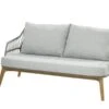 Sempre Lounge Bank Teak Silver Grey Rope