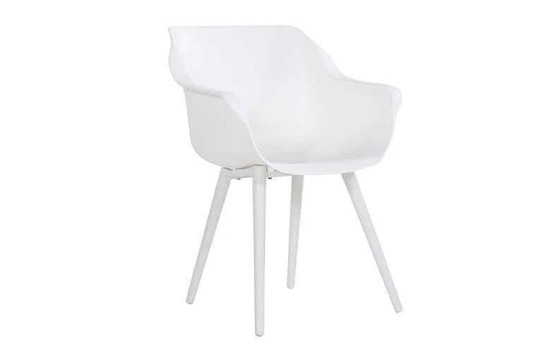 4 X Hartman Sophie Studio Dining Armstoel Wit 4 4 X Hartman Sophie Studio Dining Armstoel Wit - Afbeelding 4