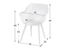 Sophie Studio Dining Armstoel Wit -Tuinmeubelen & Barbecue Winkel 21681003 M 1