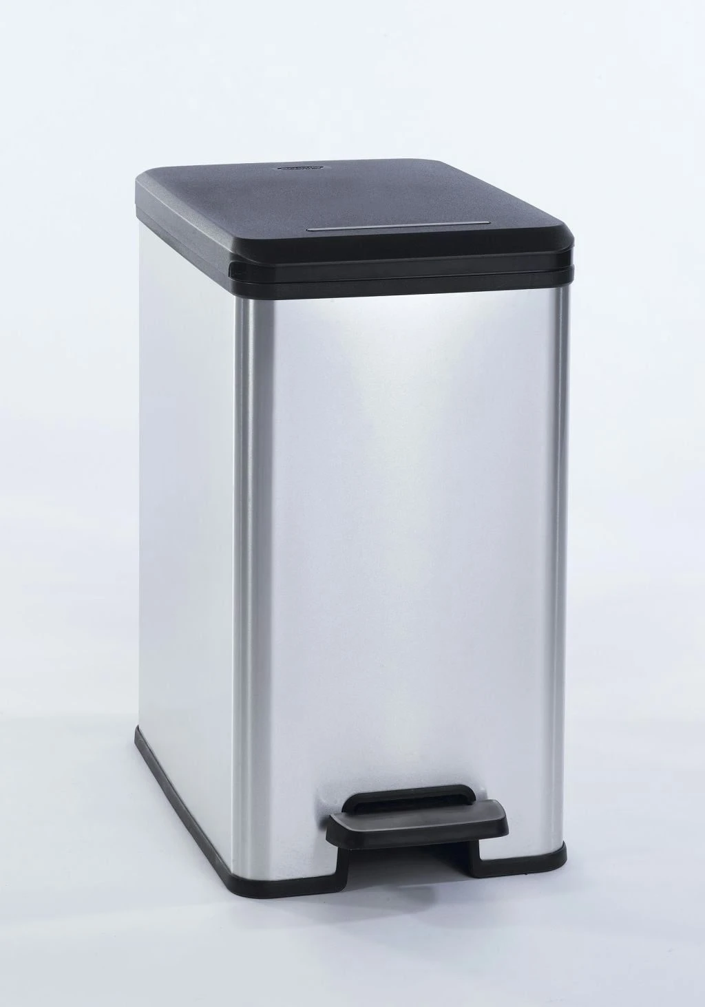 Curver Decobin Slimbin Pedaalemmer 25 Liter Rechthoekig Zilver Metallic 1 Curver Decobin Slimbin Pedaalemmer 25 Liter Rechthoekig Zilver Metallic