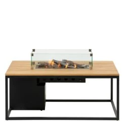 Cosiloft Vuurtafel 120 X 80 Cm. Black - Teak -Tuinmeubelen & Barbecue Winkel 5958750 3