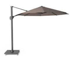 Platinum Challenger Zweefparasol T1 Premium 350 Cm Rond Havanna
