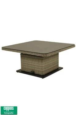 Qopps Sandigo In Hoogte Verstelbare Tuintafel 115 X 115 Kiezel