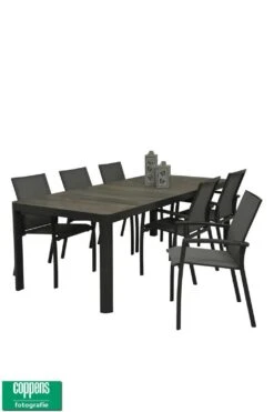 Qopps Queens Tuintafel 220 Antraciet Met 6 Tuinstoelen Tampa -Tuinmeubelen & Barbecue Winkel 77545419241a8f95b991800686344896