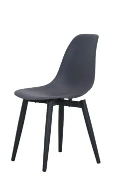 Tampa Stoel Aluminium Frame Met Kunststof Zit Antraciet