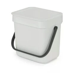 Brabantia Sort En Go Afvalemmer 3 Liter Light Grey