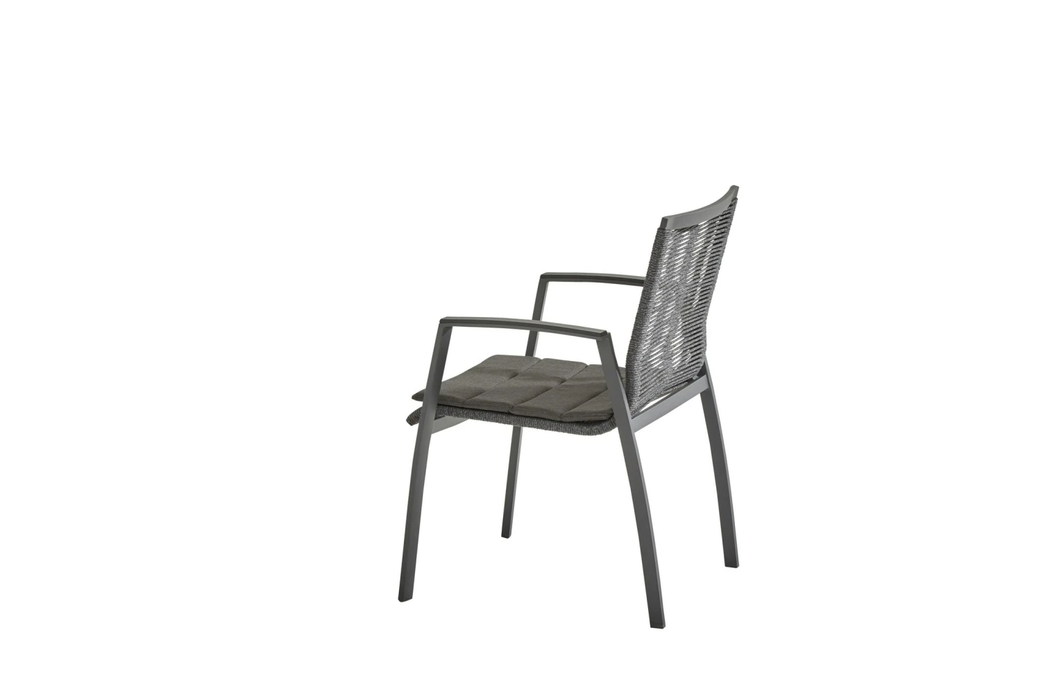 Taste Torino Rope Stapelbare Tuinstoel Mat Carbon 2 Taste Torino Rope Stapelbare Tuinstoel Mat Carbon - Afbeelding 2