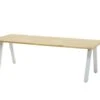 4SO Ambassador Teak Tafel Met Frost Grey Onderstel 240 Cm