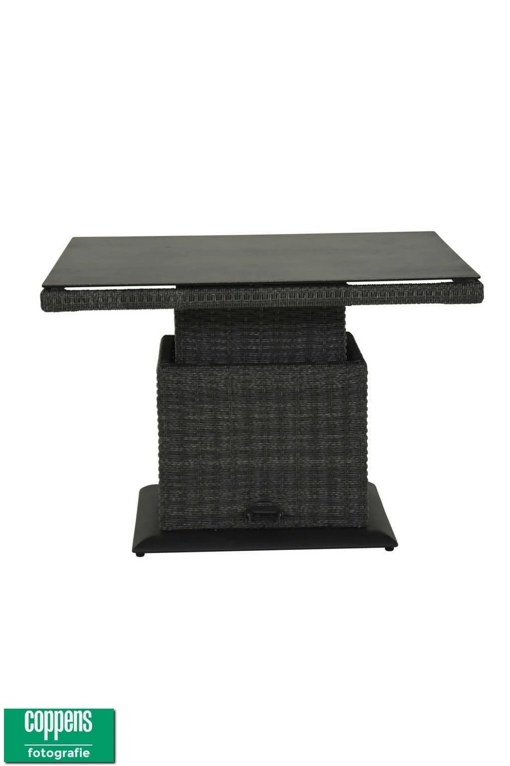 Qopps Sandigo In Hoogte Verstelbare Tuintafel 90 X 90 Antraciet 4 Qopps Sandigo In Hoogte Verstelbare Tuintafel 90 X 90 Antraciet - Afbeelding 4