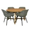 Alexander Teak Tuintafel 130 Rond Met Delphine Dining Tuinstoel