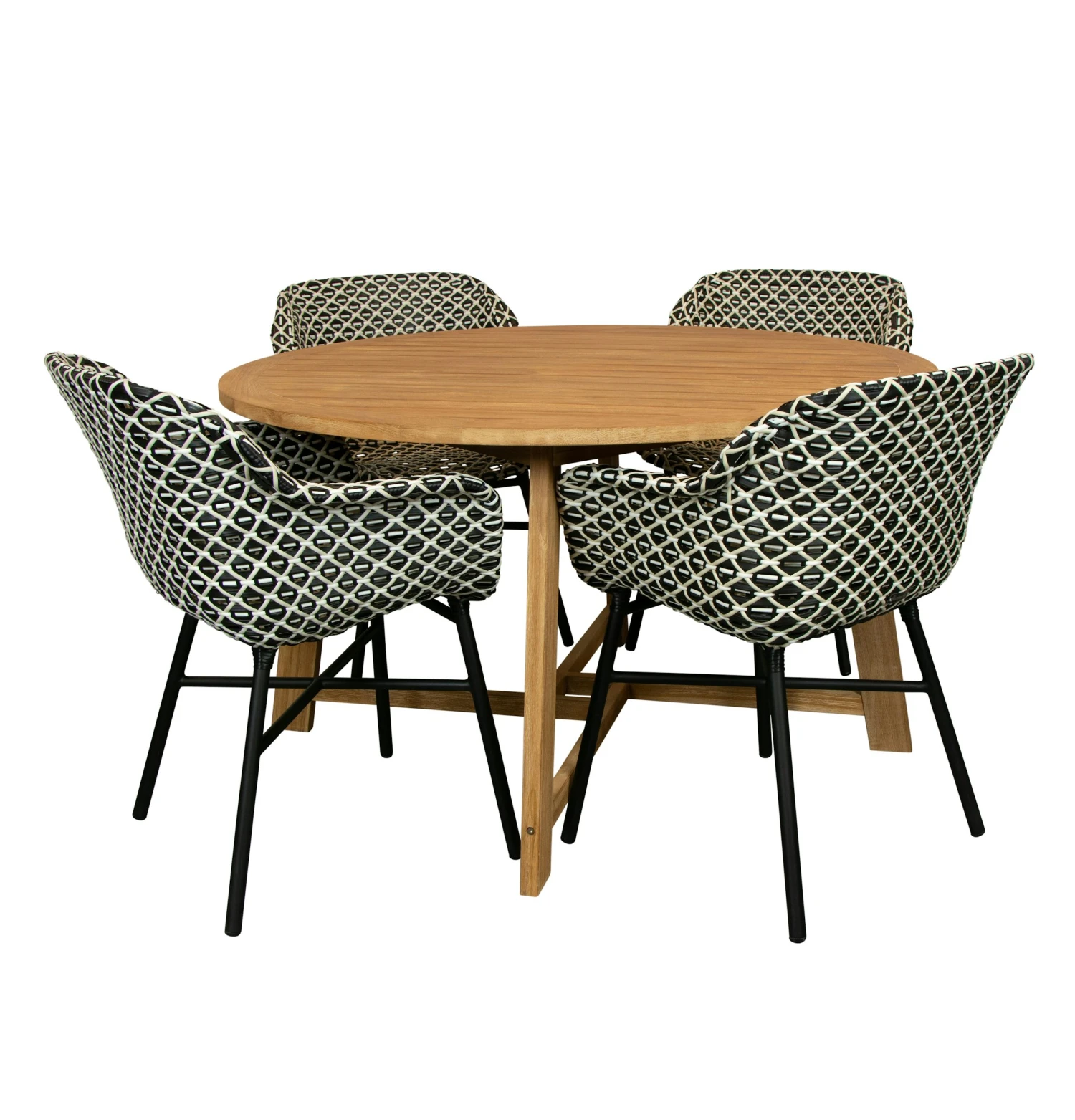 Alexander Teak Tuintafel 130 Rond Met Delphine Dining Tuinstoel 1 Alexander Teak Tuintafel 130 Rond Met Delphine Dining Tuinstoel