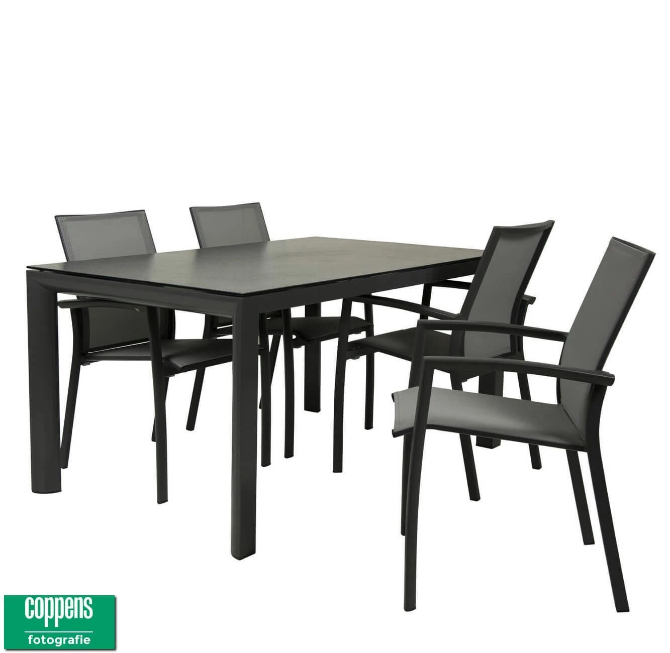 Qopps Colby Tuintafel 180 Met 4 Tuinstoelen Tampa 2 Qopps Colby Tuintafel 180 Met 4 Tuinstoelen Tampa - Afbeelding 2