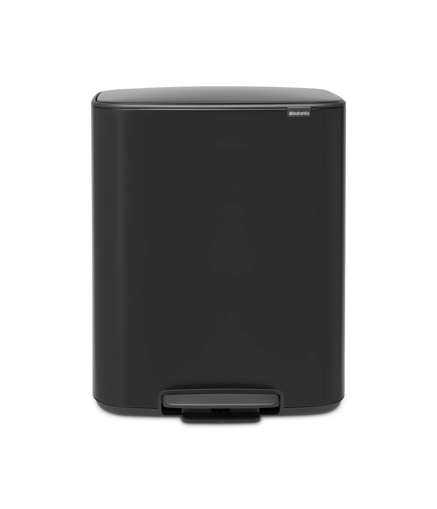 Brabantia Bo Pedaalemmer 60 Liter Matt Black 1 Brabantia Bo Pedaalemmer 60 Liter Matt Black