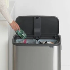 Brabantia Bo Touch Bin 2x30 Liter Matt Steel Fingerprint Proof -Tuinmeubelen & Barbecue Winkel Bo Touch Bin 2 x 30L Matt Steel Fingerprint Proof 8710755221422 Brabantia 300dpi 2401x2401px 6 NR 14409