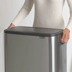Brabantia Bo Touch Bin 2x30 Liter Matt Steel Fingerprint Proof -Tuinmeubelen & Barbecue Winkel Bo Touch Bin 2 x 30L Matt Steel Fingerprint Proof 8710755221422 Brabantia 300dpi 2456x2456px 6 NR 14417