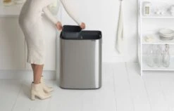 Brabantia Bo Touch Bin 2x30 Liter Matt Steel Fingerprint Proof -Tuinmeubelen & Barbecue Winkel Bo Touch Bin 2 x 30L Matt Steel Fingerprint Proof 8710755221422 Brabantia 300dpi 6878x4393px 6 NR 14412